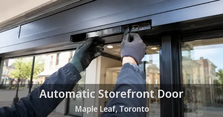 Automatic Storefront Door Maple Leaf, Toronto - ON