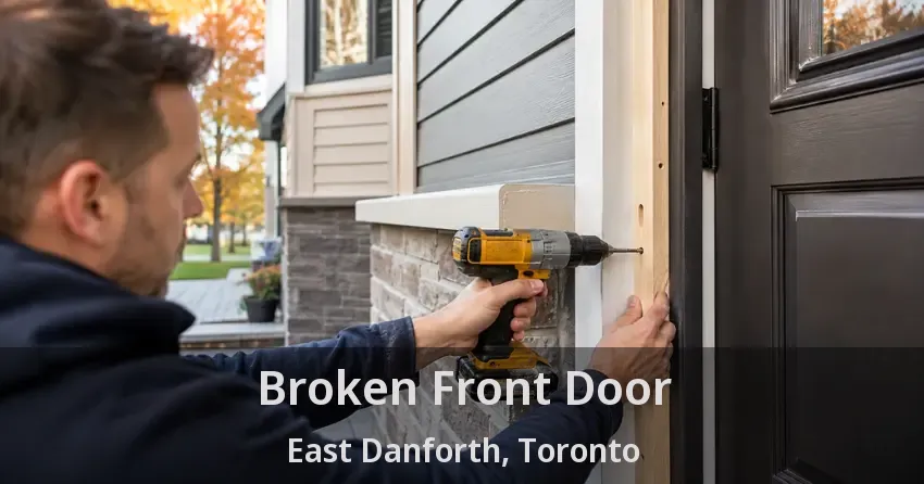 Broken Front Door East Danforth, Toronto - ON