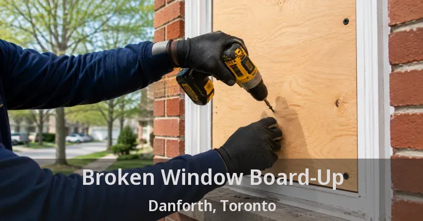 Broken Window Board-Up Danforth, Toronto - ON