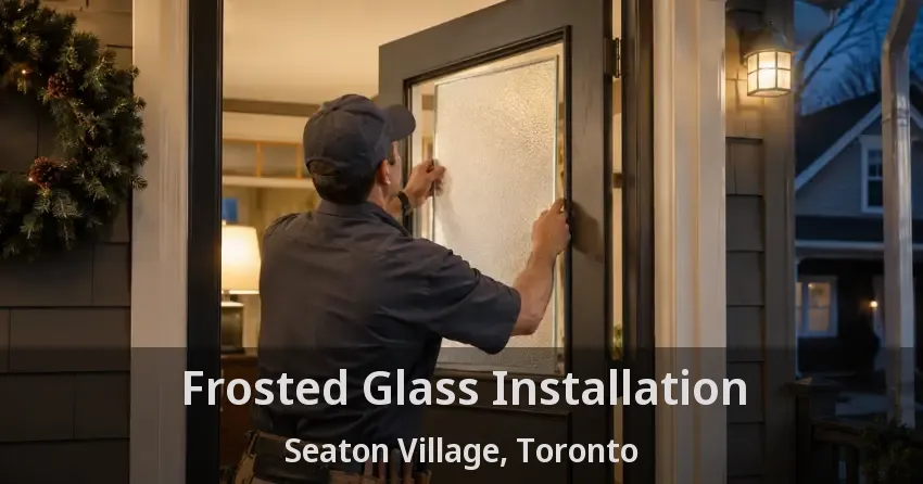 Frosted Glass Installation Seaton Village, Toronto - ON