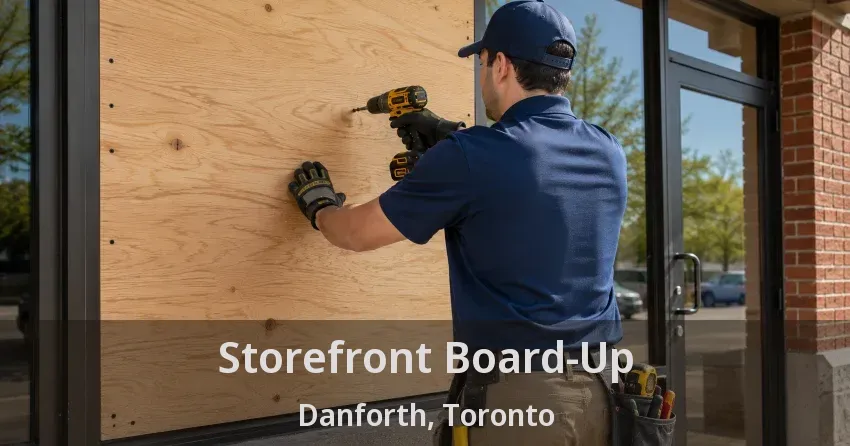Storefront Board-Up Danforth, Toronto - ON