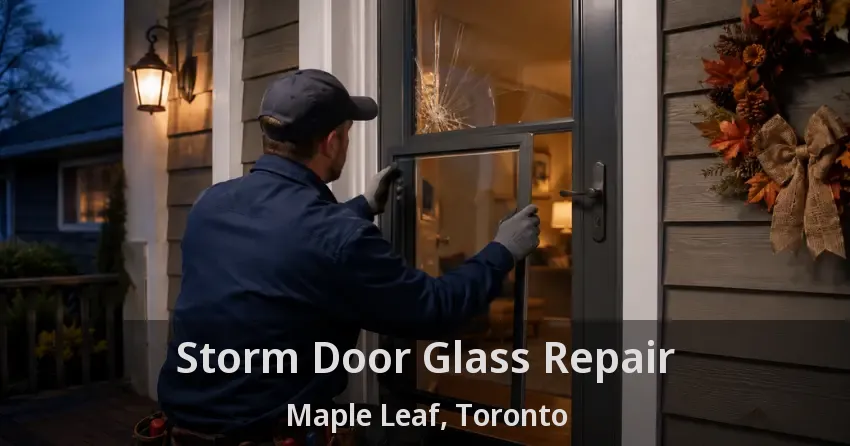 Storm Door Glass Repair Maple Leaf, Toronto - ON