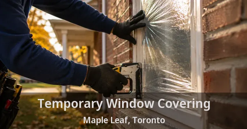 Temporary Window Covering Maple Leaf, Toronto - ON