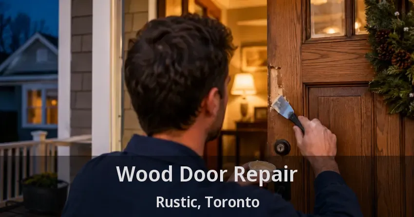 Wood Door Repair Rustic, Toronto - ON