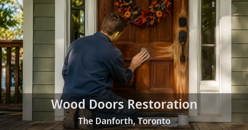 Wood Doors Restoration The Danforth, Toronto - ON