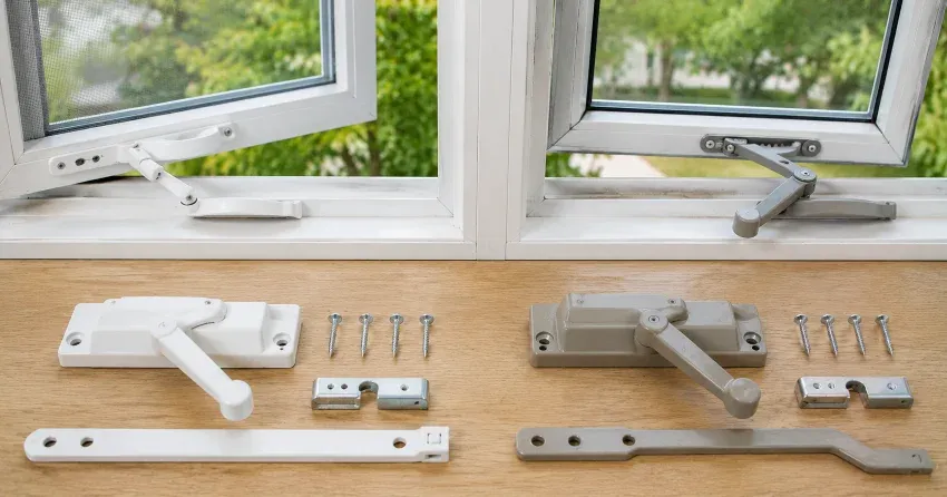 new casement window crank operator installed in Downsview, Toronto home